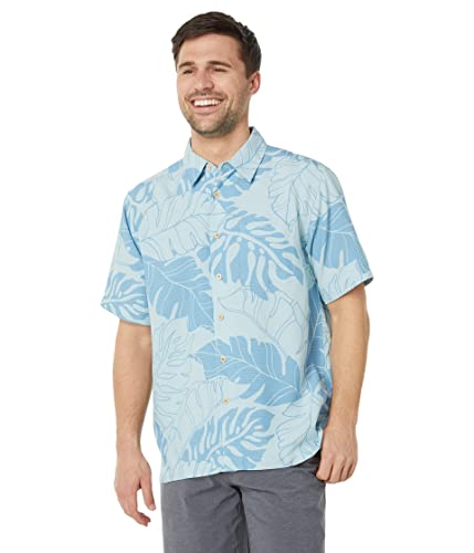Chemise boutonnée Quiksilver col floral homme en tissu fluide respirant
