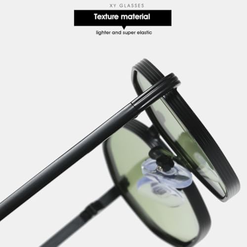Lunettes de soleil polygonales pour bloquer les reflets avec style rétro métal - 4