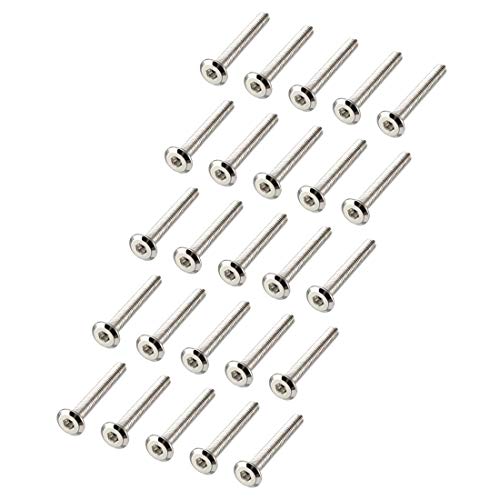 Amazing 🔥 uxcell M6x40mm Furniture Bolts Hex Socket Screws Fastener Carbon Steel 25pcs Exclusive Discount 70% Price uxcell M6x40mm Furniture Bolts Hex Socket Screws Fastener Carbon Steel 25pcs