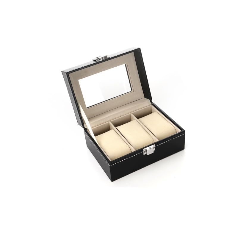 Boîte à bijoux Famille Fu écrin de protection haut de gamme pour 3 montres
