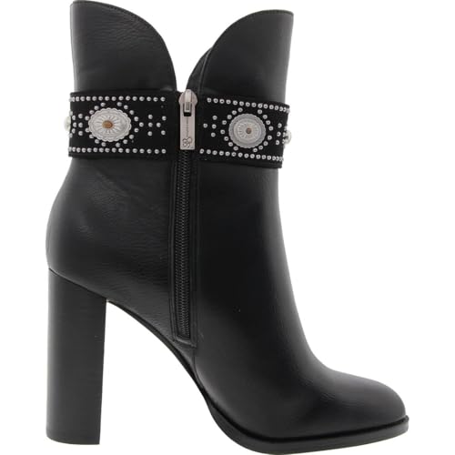 Jessica Simpson Womens Finova Embellished Faux Leather Mid-Calf Boots2