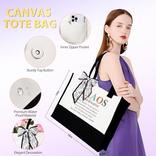 Image of Suhctuptx Thank You Gifts for Women, 8 Pcs Chaos Coordinator Gifts with Canvas Tote Bag, Christmas Gift for Women Boss Coworker Manager Office Teacher Nurse, Funny Boss Gift Birthday Present