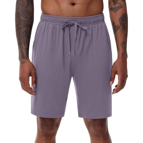 Neer 3 Packs Men's Casual Drawstring Shorts, Summer Elastic Waist Lightweight Comfy Lounge Shorts Pajama with Pockets3