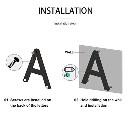 3°Amy Numeri civici Black Metal 3D Modern House