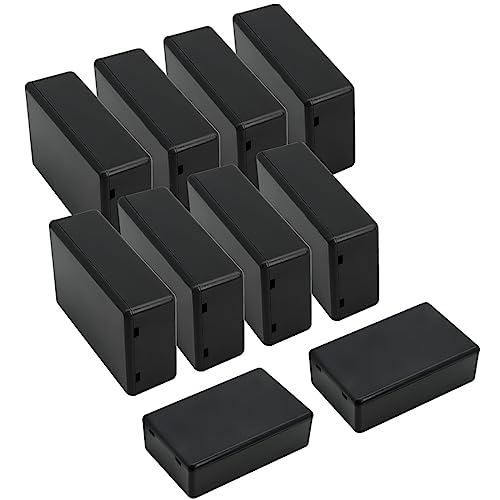 LeMotech boîte projet ABS 10 pièces 2.8 x 1.7 x 0.9 inch noir