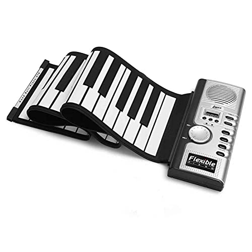 ATRNA Piano 61 Touches Portable, Roll Up Piano Flexible en Silicone Souple électronique Numérique à Clavier Piano Roll Main for Les Débutants - Les Beatles, Paul McCartney, John Lennon, RIngo Starr, George Harrison ATRNA Piano 61 Touches Portable, Roll Up Piano Flexible en Silicone Souple électronique Numérique à Clavier Piano Roll Main for Les Débutants