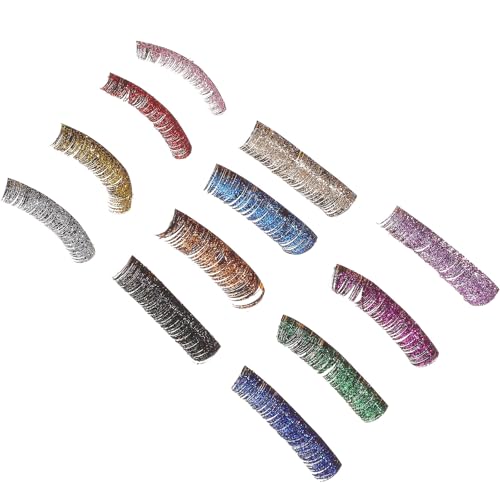Kit d'extensions de cils classiques pour densifier les cils courts avec 12 paires de faux cils