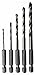 Price comparison product image Twist Drill bits Set 2-6mm 1/4" 5 Pieces of HSS