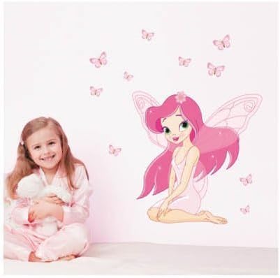Wall Stickers BEAUTIFUL FAIRY CHILDREN LARGE SET OF STICKERS KID'S BEDROOM DECOR NURSERY DECALS ART MURAL FAIRY Princess Girls Wall Decoration Princess (Disney Style)