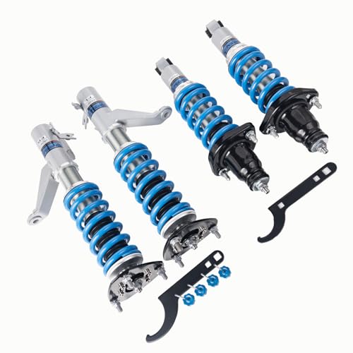 Image of FAPO PS+ Coilovers for Honda CR-V 2002-2006 RD, for Honda Stream 2000-2006 RN 16 Level Damping Adjustable Height Mono-Tube Lowering Suspension Strut Kits(Blue)