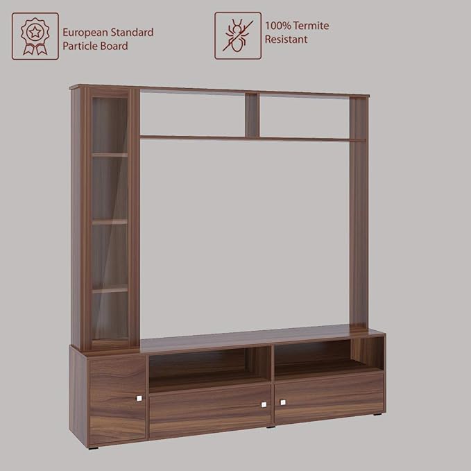 Image of Amazon Brand - Solimo Emily Entertainment Unit - Asian Walnut