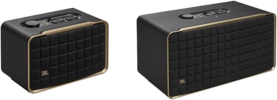 JBL Authentics 500 - Wireless Home Speaker with Bluetooth, Voice Control, and Dolby Atmos & Authentics 200 - Wireless Home Speaker, Built in Wi-Fi, Bluetooth and Voice Assistants