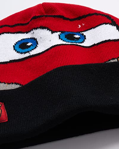 Image of Disney Cars Lightning McQueen Winter Hat 2 Pair Mittens or Gloves (Toddler /Little Boys)