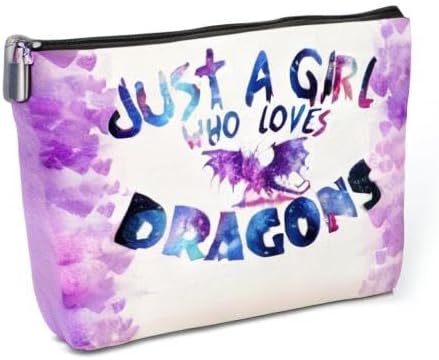 Cute Makeup Bag Funny Dragon Cosmetic Bags Dragon Gifts for Dragon Lovers Dragon Decor Stuff for Animal Lovers Women Girls Daughter BFF Friend Sister Bestie Coworker Friendship Birthday Christmas - Image 6
