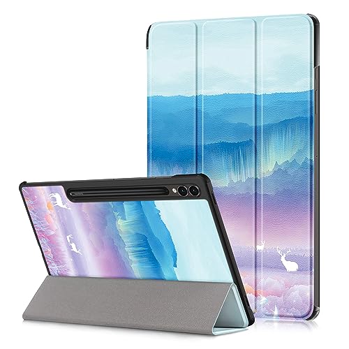 Coque rigide fine Samsung Tab S9 FE Plus anti-choc et ajustée pour stylet 12.4