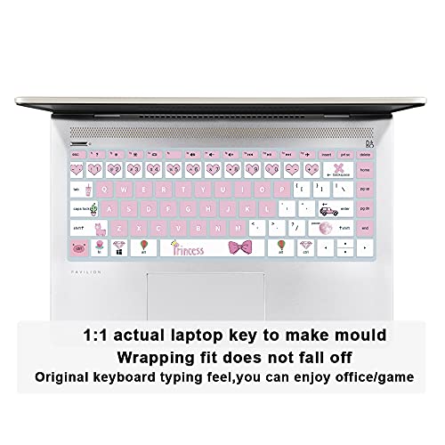 MMDW English Soft Silicone Keyboard Cover for HP 2020 2019 2018 14" Laptop - image 3