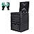 BIOGRN Large Outdoor Compost Bin,80 Gallon (300 L) Composter Bins with Snap-on Top Lid and Aeration System,Garden Compost Bin That Quickly Create Fertile Soil