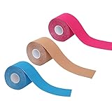 【Hochwertige Materialien】Unsere Kinesio Tapes bestehen zu 96% aus natürlicher Baumwolle und zu 4% aus Elasthan. Sie sind sehr dehnbar, bequem und atmungsaktiv, sehr weich und angenehm, wenn sie auf der Haut liegen. Kinesio Tapes haben eine gute Haftung und Atmungsaktivität, so dass Sie sich frei bewegen können.