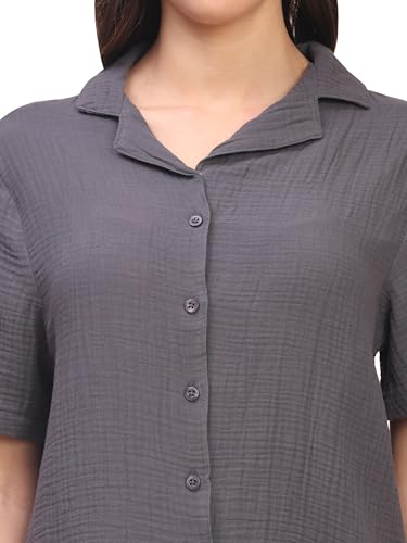 Image of B STORIES Women's Cotton Pyjama Set | Comfort and Relexed Nightsuit for Ladies