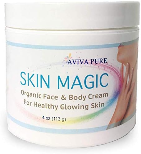 Fragrance Free Organic Moisturizer for Sensitive Skin. Organic Skin Cream for Dry and Mature Skin. Gentle Safe on Baby Skin, Unscented Cream, Parfum Free and Vegan (4oz)