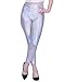 HDE Womens Shiny Metallic Leggings Liquid Wet Look Footless Tights Holographic