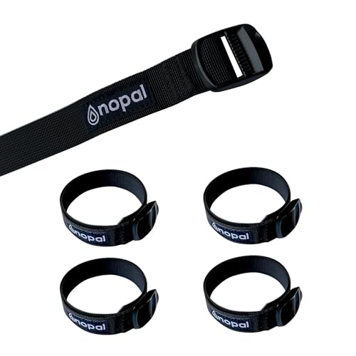 Tie-Down Straps Nylon with Alloy Buckle for Camping, Sleeping Bags, Bike Cargo, Sport Utility, Backpack