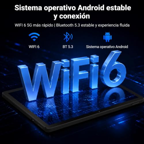 Miniatura 4 de Tablet, Tablet Android de 11 Pulgadas, 16 GB RAM 128 GB ROM Ampliable hasta 1 TB, Octa-Core, Batería de Gran Capacidad de 6800 mAh, Cámara Dual, Desbloqueo Facial (Negro)