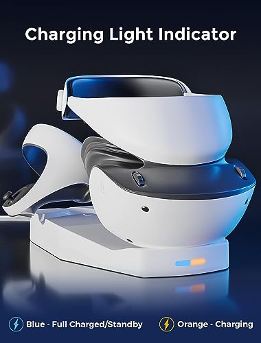 COOWPS Estação de carregamento para controle de sensor PSVR2, estação de carregamento rápido magnéti