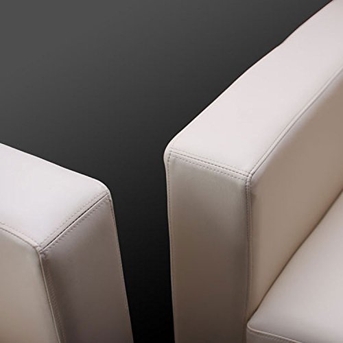 Mendler 2er Sofa Couch Loungesofa Lille - Kunstleder, schwarz – Bild 5