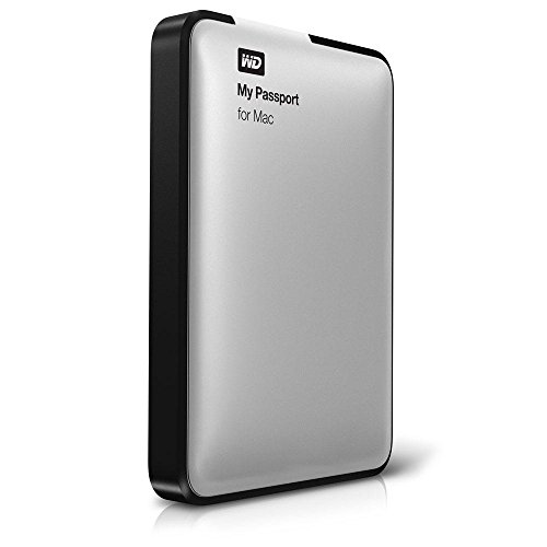 WD My Passport for Mac - Disco portátil de 2 TB, USB 3.0 SuperSpeed, Plateado