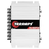 Taramps TS 400x4 400 watts RMS 4 Channels Full Range Car Audio Amplifier, 2 Bridged Channels, RCA Input Class D, Output Power, Multichannel Amplifier System, Small - TS400X4