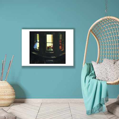 Edward Hopper Fenêtre de nuit déco murale anti-reflet XL