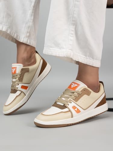 Image of Run 07 Mens Spectra PU Sole Superior Grip Mid Top Sneakers | Casual Shoes | Solid Smart Casual Walking Shoes | Cushioned Footbed with Extra Comfort Shoe