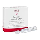 Euphrasia Augentropfen, natürlich wirksam bei geröteten, gereizten, tränenden Augen sowie bei allergischer Bindehautentzündung (z.B. bei Heuschnupfen), für Kontaktlinsenträger geeignet, 10 x 0,5 ml