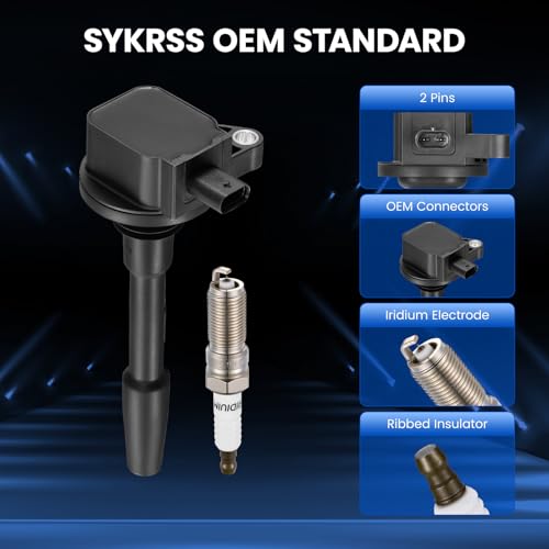 Image of 7 Ignition Coils Pack+7 Spark Plug Kit - Fix Misfires for Ford F-150 (2018-2021) & Mustang (2018-2020) 5.0L V8 - Repl. UF835 /JR3Z12029A /DG565 /95605