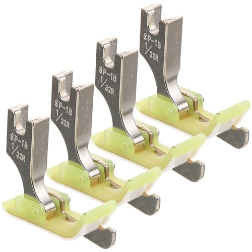 4 piezas de pies prensatelas de acero para máquina de coser miniatura 1