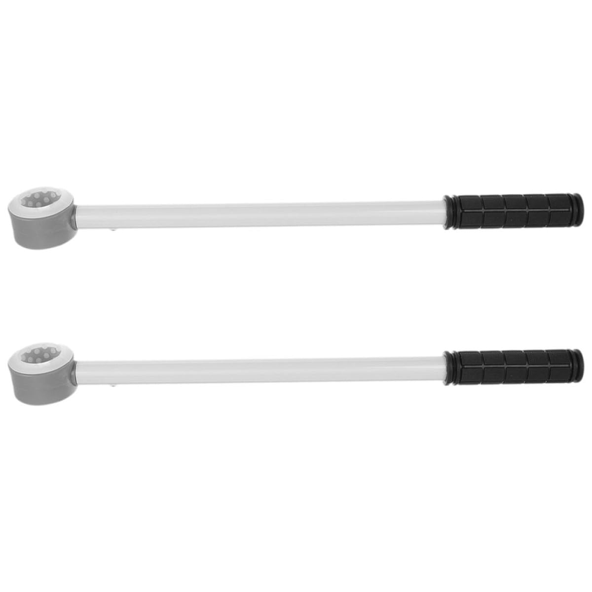 Tringle à rideaux crochet poignée longue en aluminium résistant lot de 2