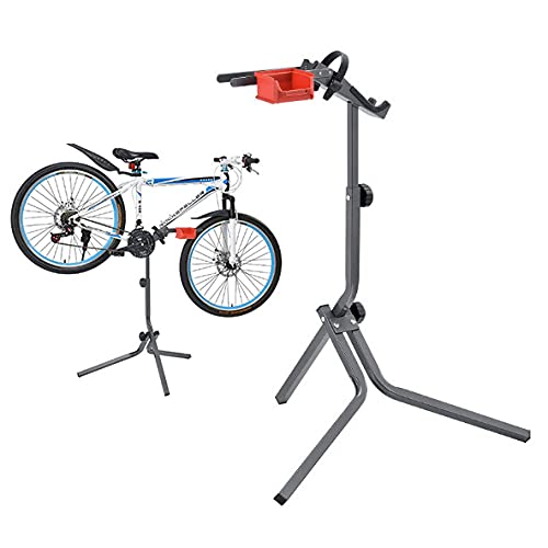 Support de vélo portable pliable et réglable en hauteur en fer