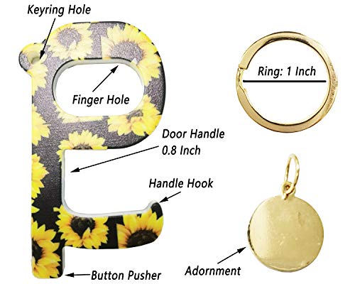 image for Weixiltc Non-Contact Acrylic Door Opener,Button Pusher Personal Safety