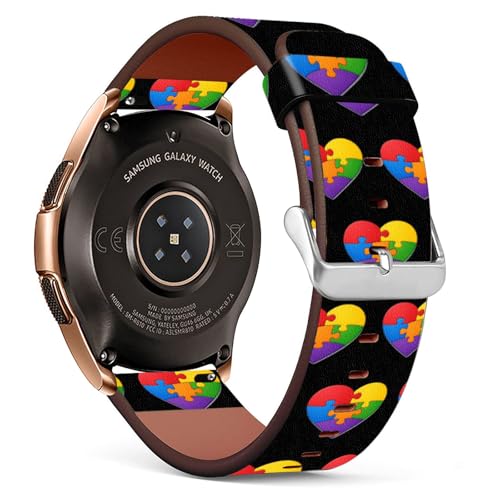 Correa compatible Galaxy Watch PU cuero 20mm miniatura 1