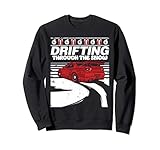 Funny Car Ugly Christmas Sweatshirt Drifting Asian Import