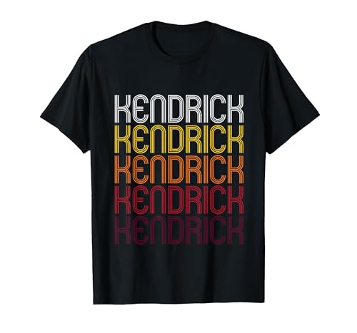 Kendrick Retro Wordmark Pattern - Vintage Style T-Shirt...