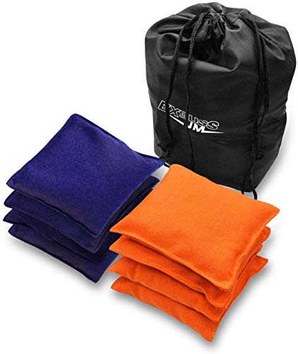 JMEXSUSS Weather Resistant Standard Corn Hole Bags, Set of 8...