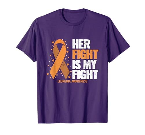 Leukemia Awareness Shirt Her Fight is my fight Leukemia T-Shirt