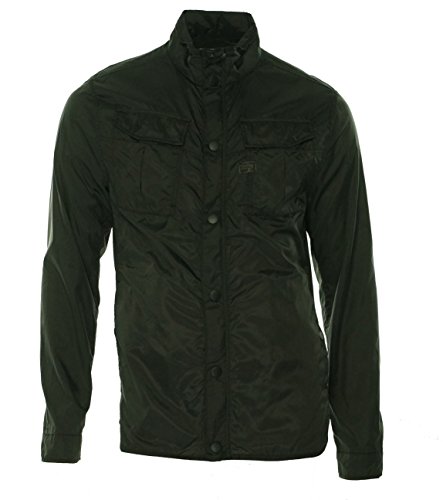 G-Star Raw Men's Filch Overshirt In Myrow Nylon, Raven, Large