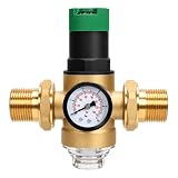 Druckminderer Wasser 3/4 Zoll DN20 mit Manometer&Integriertem Schmutzfänger