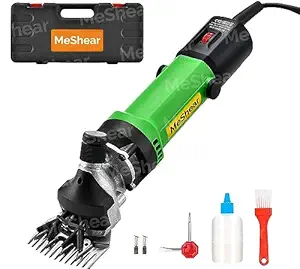 MeShear Unisex 1200W Sheep Hair Cutting Machine 6 Speed Control, Black, Green, Yellow, Red