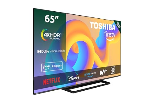 {Televisores 4K 65 Pulgadas Televisores Toshiba 65UF3F63DAE 4K UHD Smart Fire TV 65 Pulgadas (Ultra HD, HDR10, Control de Voz Alexa, Bluetooth, Airplay)