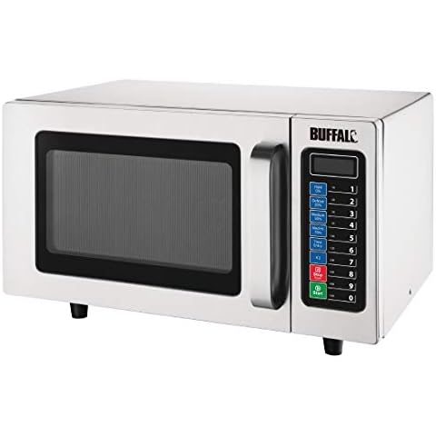 Buffalo FB862 Four à micro-ondes commercial programmable Capacité 25 L 1000 W Hauteur 311 mm Largeur 432 mm Longueur 511 mm Cover