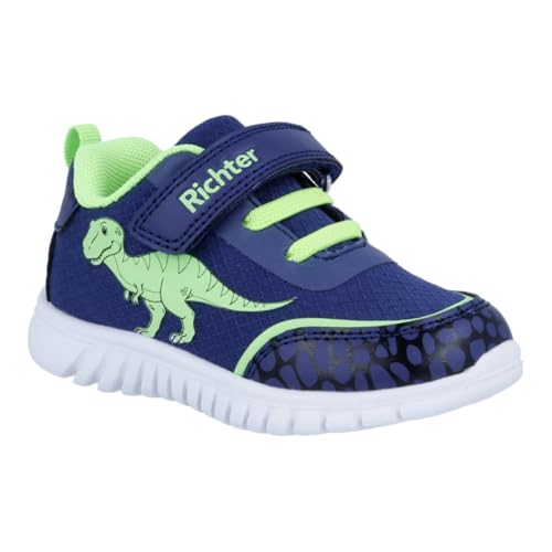 Richter Kinderschuhe Wallaby Sneaker, Nautical/neongree/bl, 29 EU